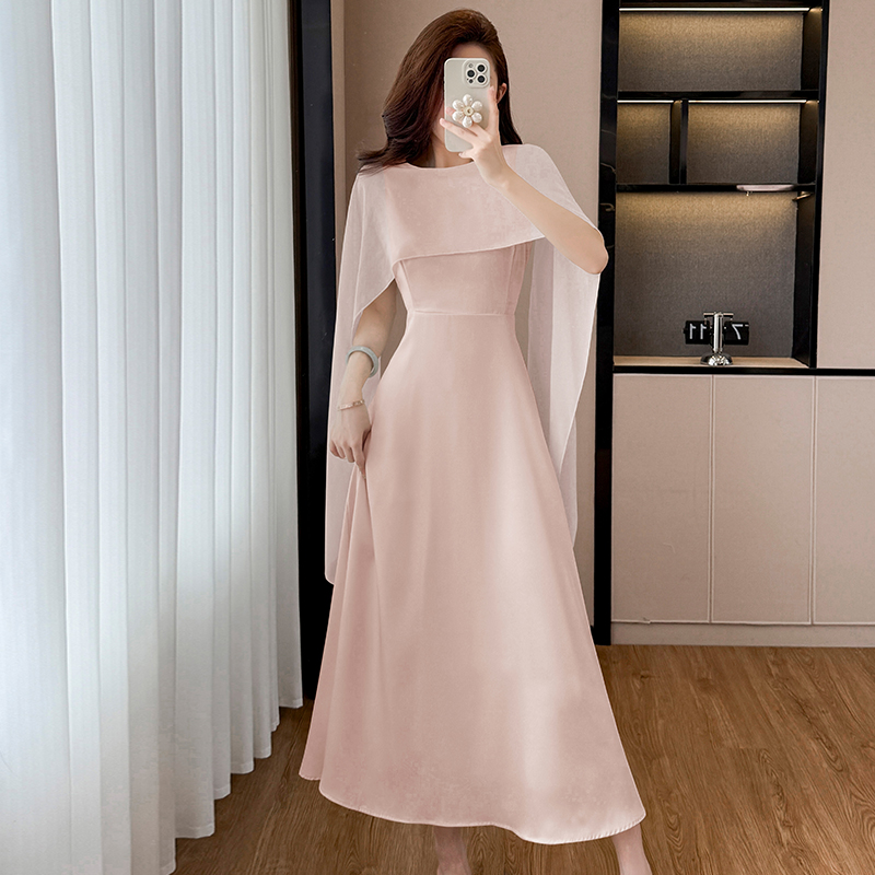 Elegant French Style White Dress Women Summer 2026 New Sweet Waist Cinched Midi Dress Set